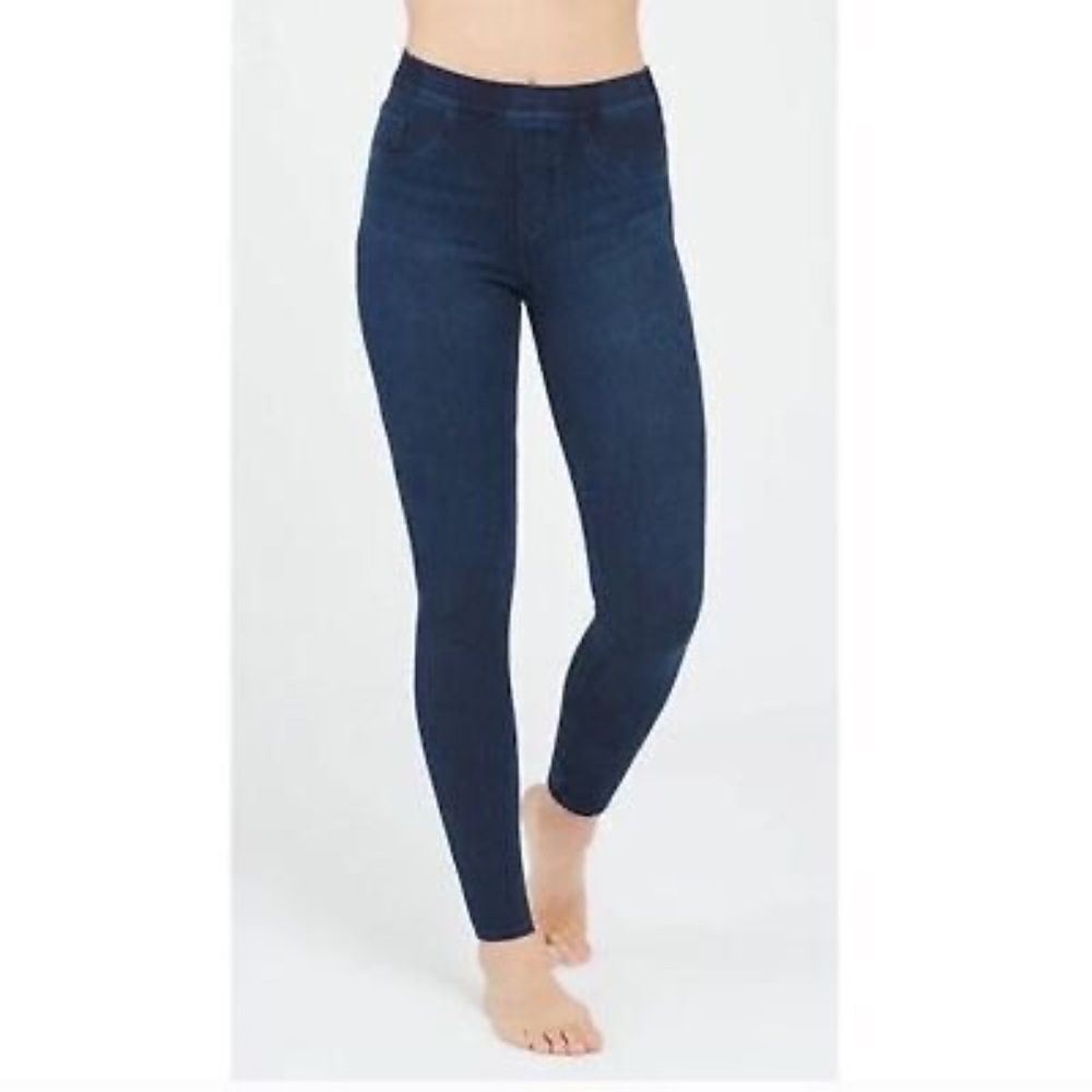 Spanx Blue Ankle Pull On Jean-Ish Leggings‎ Sz XS